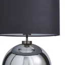 Carina Ball Black nickel effect LED Round Table lamp