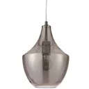 Honor Pendant Smoked Antique brass effect Ceiling light
