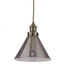 Dafyd Pendant Antique brass effect Ceiling light