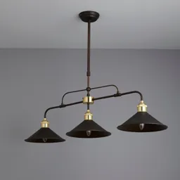 Alfie Pendant Bronze effect 3 Lamp Ceiling light