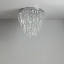 Despina Chrome effect 3 Lamp Crystal Ceiling light