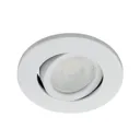 Spa Matt White Adjustable LED Fire-rated Neutral white Downlight 5W IP65, Pack of 3