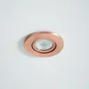 Spa Satin Copper effect Adjustable LED Fire-rated Neutral white Downlight 5W IP65, Pack of 3