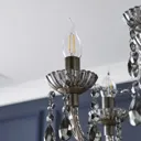 Mia Matt Silver effect 9 Lamp Pendant ceiling light, (Dia)700mm
