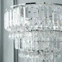 The Lighting Edit Schorr Crystal Chrome effect LED Floor lamp