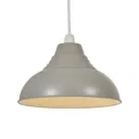 Glow Lucia Grey Dome Lamp shade (D)30cm