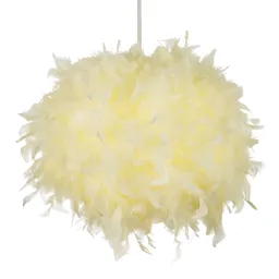 Glow Meira Yellow Feather Lamp shade (D)40cm