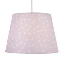 Glow Thea Printed Pink & white Polka Dot Lamp shade (D)30cm