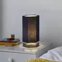 Glow Zia Blue LED Hexagonal Table lamp