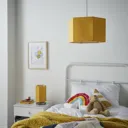 Glow Easy fit Yellow Plain Lamp shade (D)33cm