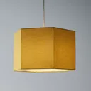 Glow Easy fit Yellow Plain Lamp shade (D)33cm