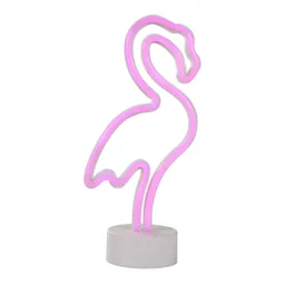 Glow Ilka Neon flamingo Pink LED Table light