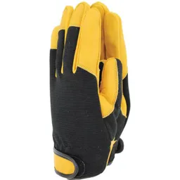 Town and Country Thermal Lined Comfort Fit Gardening Gloves - Black / Yellow, M