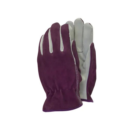 Town and Country Premium Leather and Suede Ladies Gloves - M