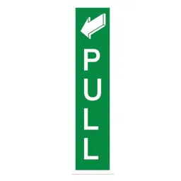 Pull Fire information sign, (H)200mm (W)50mm