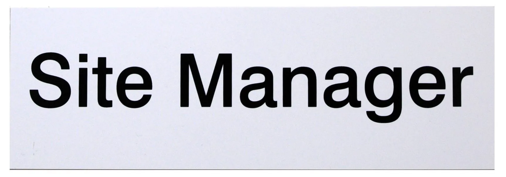 Site manager Site safety sign, (H)100mm(W)250mm