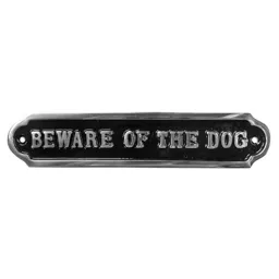 Beware of the dog Safety sign, (H)50mm (W)240mm