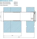 Manrose Deluxe White Ducting Internal Fit Wall Kit 100mm - DHRIWKW