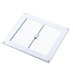 Manrose White Square Gas appliances Fixed louvre vent, (H)229mm (W)229mm