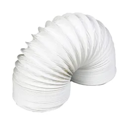 Manrose White PVC Flexible Ducting hose, (L)2.5m (Dia)100mm