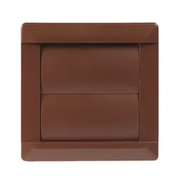 Manrose Brown Square Air vent & gravity flap, (H)110mm (W)110mm