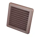 Manrose Brown Square Applications requiring low extraction rates Fixed louvre vent, (H)140mm (W)140mm