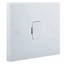 BG White 13A 1 way Raised square profile Screwed Unswitched Fused connection unit