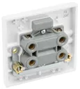 BG White 45A 1 way 1 gang Raised square Cooker Switch with LED Indicator