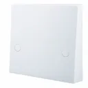BG White 45A Raised square profile Screwed Unswitched Cooker connection unit