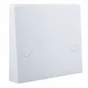 BG White 45A Raised square profile Screwed Unswitched Cooker connection unit