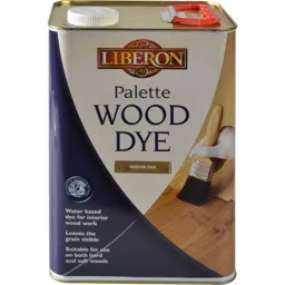 Liberon Palette Wood Dye - Medium Oak, 5l