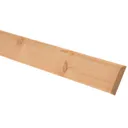 Smooth Pine Bullnose Skirting board (L)2.4m (W)94mm (T)12mm, Pack of 5