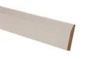 Metsä Wood Primed White MDF Chamfered Softwood Skirting board (L)2.4m (W)94mm (T)14.5mm, Pack of 4
