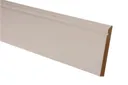 Metsä Wood Primed White MDF Torus Softwood Skirting board (L)2.4m (W)119mm (T)18mm, Pack of 2