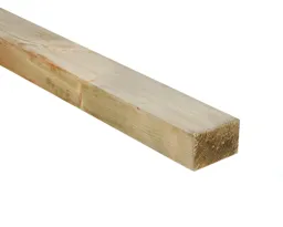 Treated Sawn Whitewood spruce Timber (L)2.4m (W)75mm (T)47mm, Pack of 4