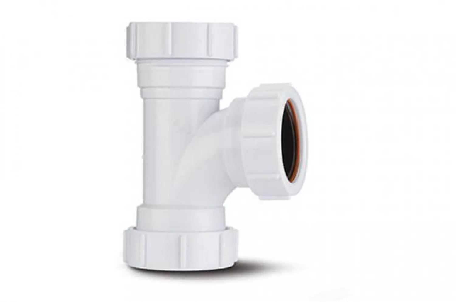 Polypipe Compression Waste Equal Tee 40mm x 91.25deg  White   PS22