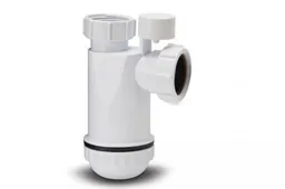 Polypipe Anti Syphon Bottle Trap 32mm with 75mm Seal  White   WP45PV