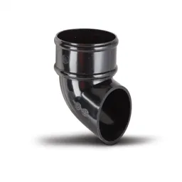Polypipe Round 68mm Downpipe Shoe Black