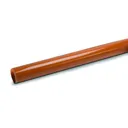 Polypipe 110mm Plain Ended Underground Pipe 6m Terracotta UG460