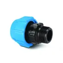 Polyfast BSP Male Adaptor 32mm x  1"  Black/Blue   40432