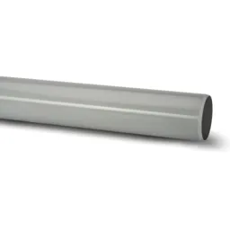 Polypipe 110mm Soil Plain Ended Pipe 3mtr  Grey   P430G