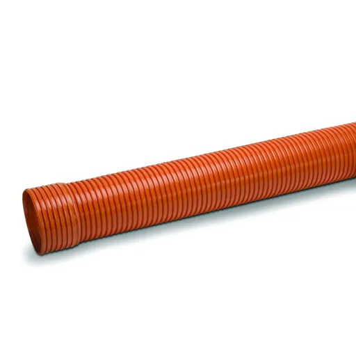PolySewer Sewer Pipe  Single Socket  150mm x 3mtr Terracotta  PS632  (Inc Seal)