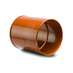 PolySewer Coupling  Double Socket  150mm Terracotta  PS601  (Inc Seal)