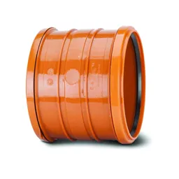 PolySewer Double Socket to EN1401 Pipe Adaptor 150mm Terracotta  PS689  (Inc Seal)