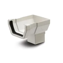 Polypipe Square 112mm Stop End Outlet White