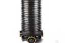 ICDB1 Polypipe 150mm Deep Inspection Chamber Base & 4 Risers Black