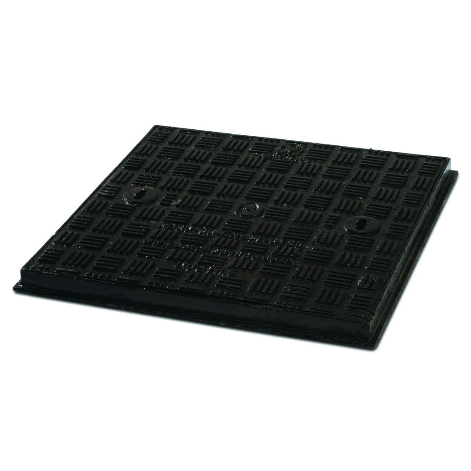 UG513 Polypipe Cast Iron Cover & Frame Square For Inspection Chamber 460mm Black