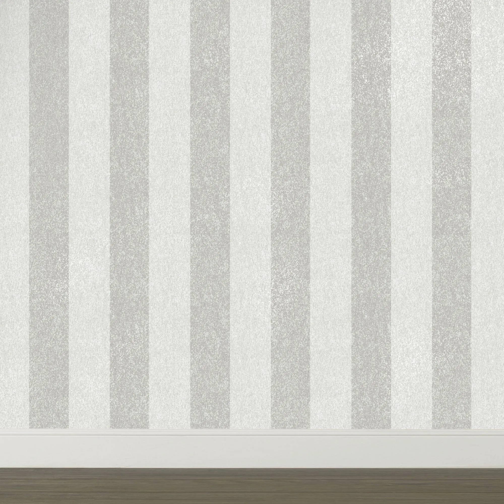 Holden Décor Statement Striped Silver glitter effect Smooth Wallpaper