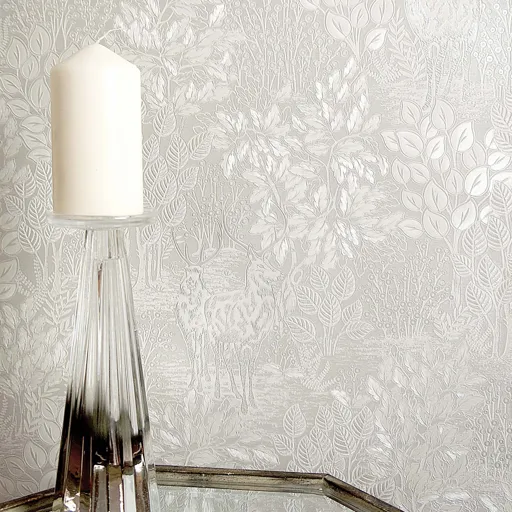 Holden Décor Opus Majella Taupe Woodland Embossed Wallpaper