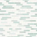 Holden Décor Teal & white Tile Metallic effect Blown Wallpaper
